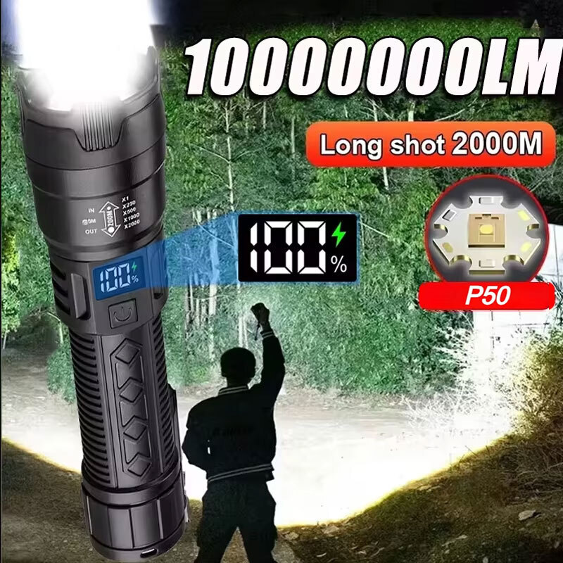 Outdoor Adventure Camp - High Strong Power Led Flashlights 2000LM