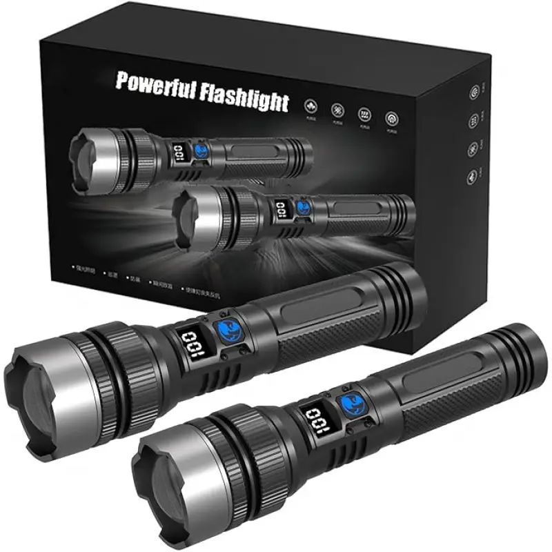 Outdoor Adventure Camp - Ultra-Bright Rechargeable Flashlight, Compact & Lightweight