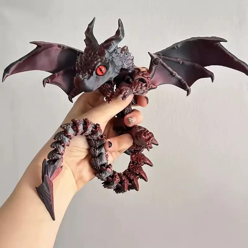Outdoor Adventure Gifts - 3D Printing Double-angle Flying Dragon Movable