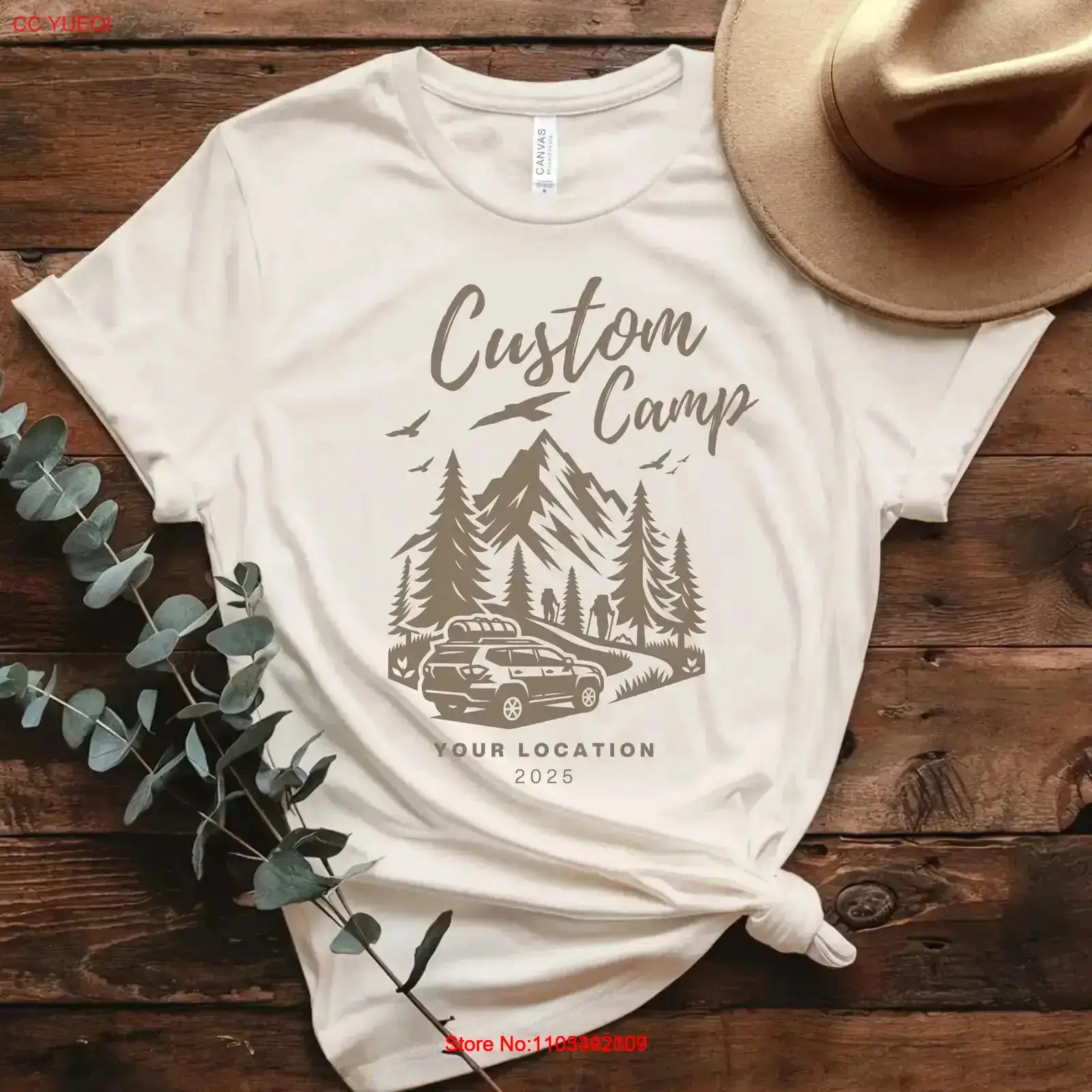 Custom Camp T Shirt with Locat - огляд і ціна Outdoor Adventure Locations