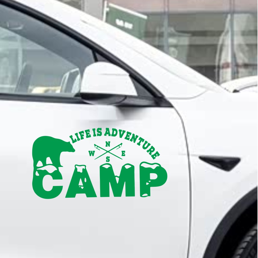 Off-Road Camping Car Sticker B - огляд і ціна Outdoor Adventure Words