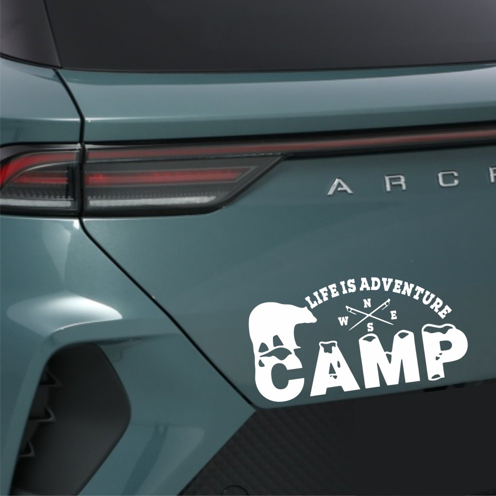 Off-Road Camping Car Sticker B - огляд і ціна Outdoor Adventure Words