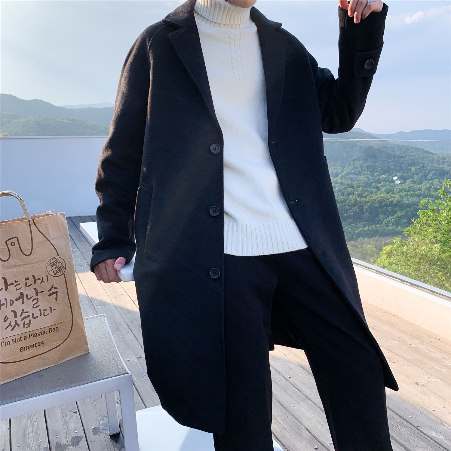 Wool Blend Coat Grey Mans Clim - огляд і ціна Outdoor Adventure Recreation