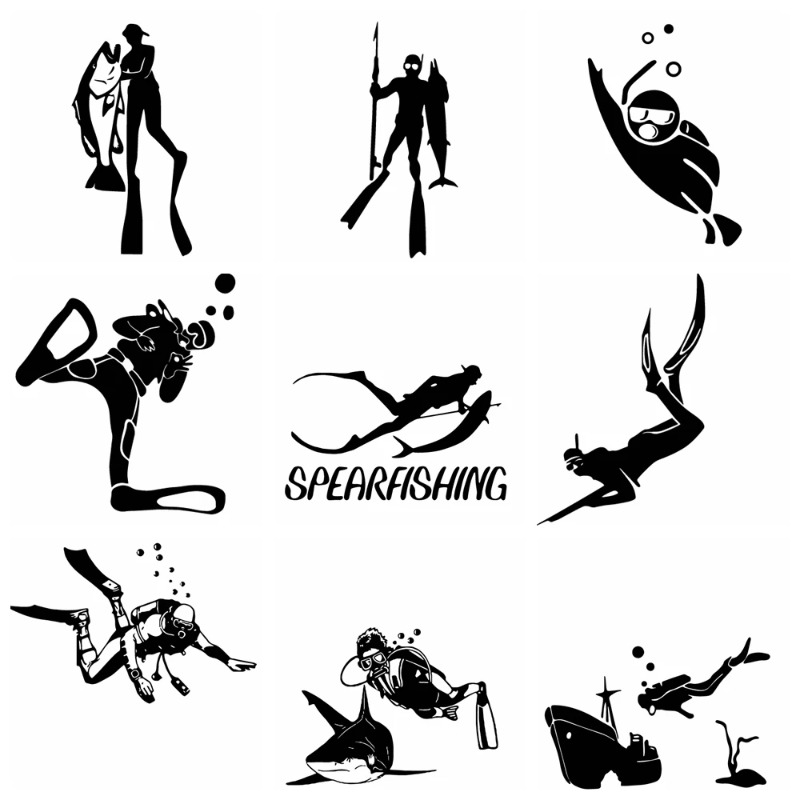 Diving adventure car stickers, - огляд і ціна Outdoor Adventure Words