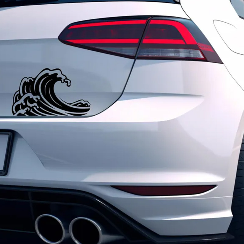 Ocean Wave Car Stickers For Wi - огляд і ціна Outdoor Adventure Words