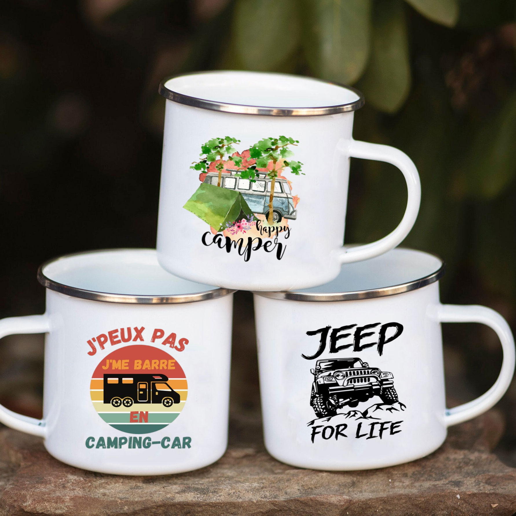 Camping Car Enamel Mug Adventu - огляд і ціна Outdoor Adventure Gifts